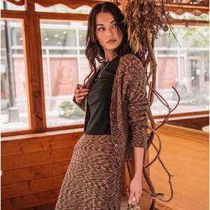 VOLCOM CARDIGAN IN SPACESTONE DARK CLAY SIZE SMALL NWT